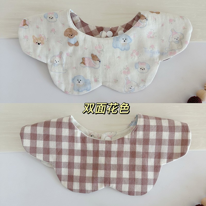 Petal Bib Supplier - Double-sided Cotton Gauze Breathable Bib
