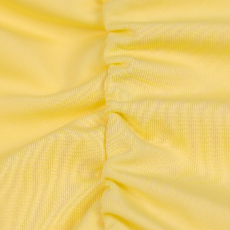 Women Dress Supplier - Square Neck Waist Mini Solid Color Dress