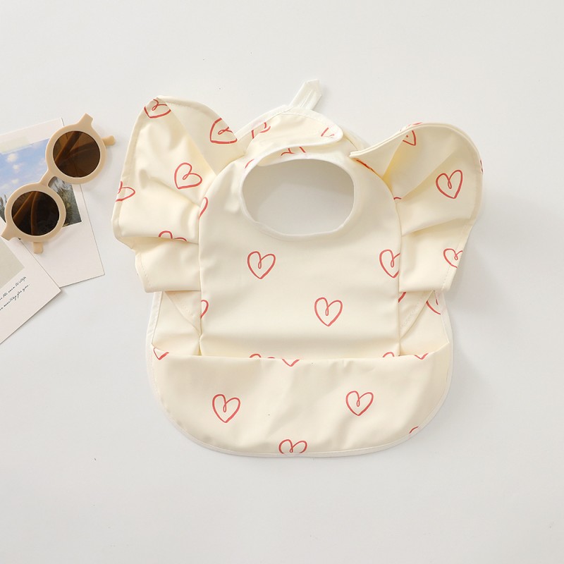 Baby Feeding Bib Manufacturer - Waterproof Cartoon Angel Wing Bib