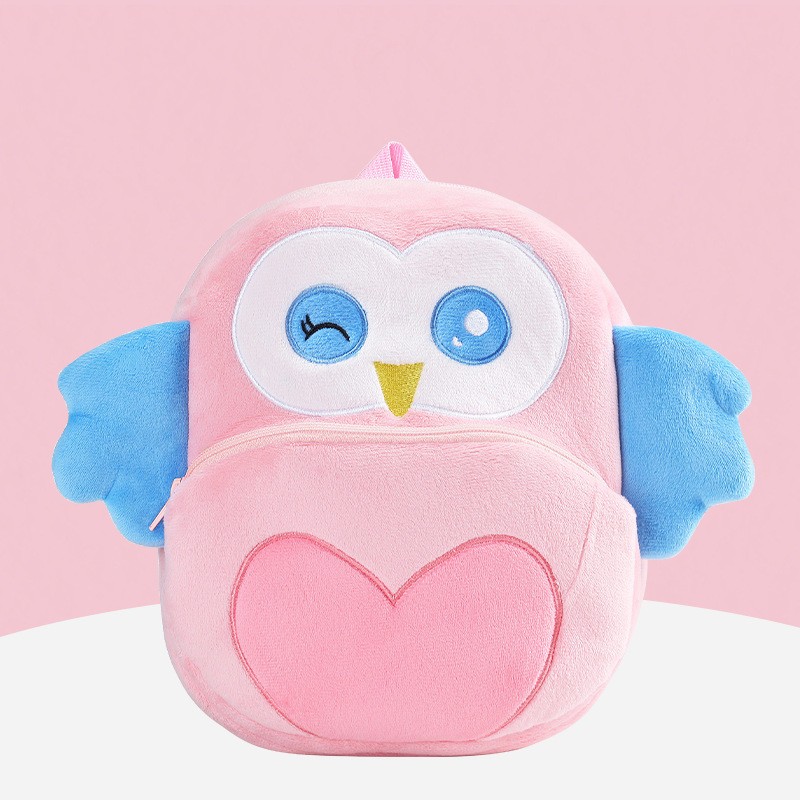 Children's Backpack Factory - Plush Animal Cartoon Zipper Bag