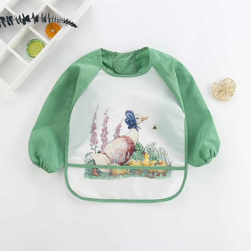 Painting Smock Manufacturer - Cute Rabbit Print Waterproof Apron