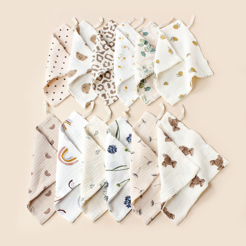 Muslin Towel Manufacturer - Two Layers Printing Cotton Baby Towel