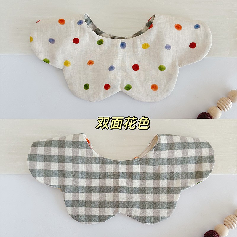 Petal Bib Supplier - Double-sided Cotton Gauze Breathable Bib