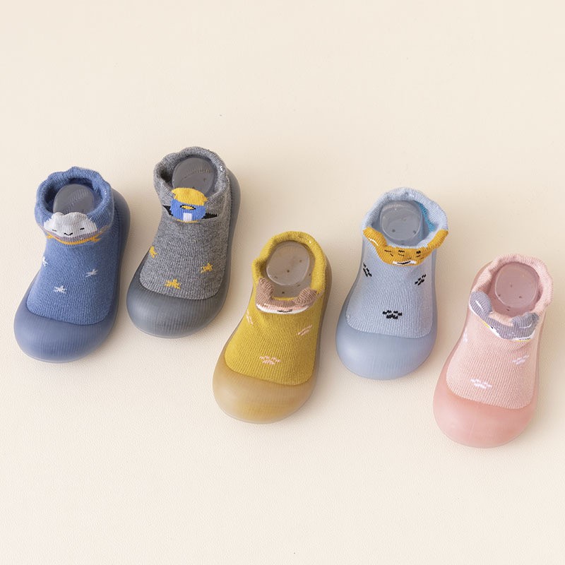 Baby Walking Shoes Factory - Cartoon Fox Bear Rubber Sole Sock