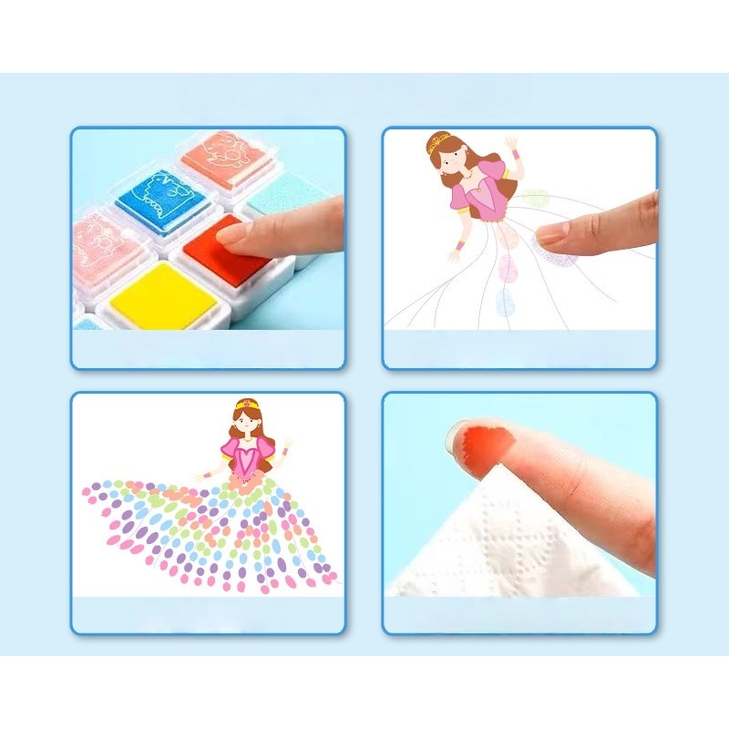 Finger Painting Set Factory - Custom DIY Foam Ink Pad Cards