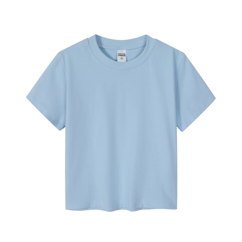 Cotton T-shirt Supplier - 230g Short Sleeved Summer Top for Women