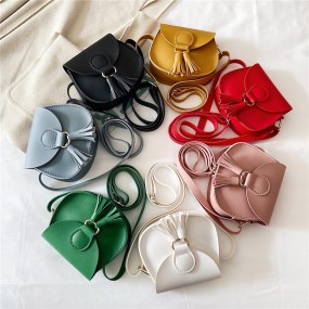 Girls Shoulder Bag Manufacturer - Solid Color Adjust Strap Purse Bag
