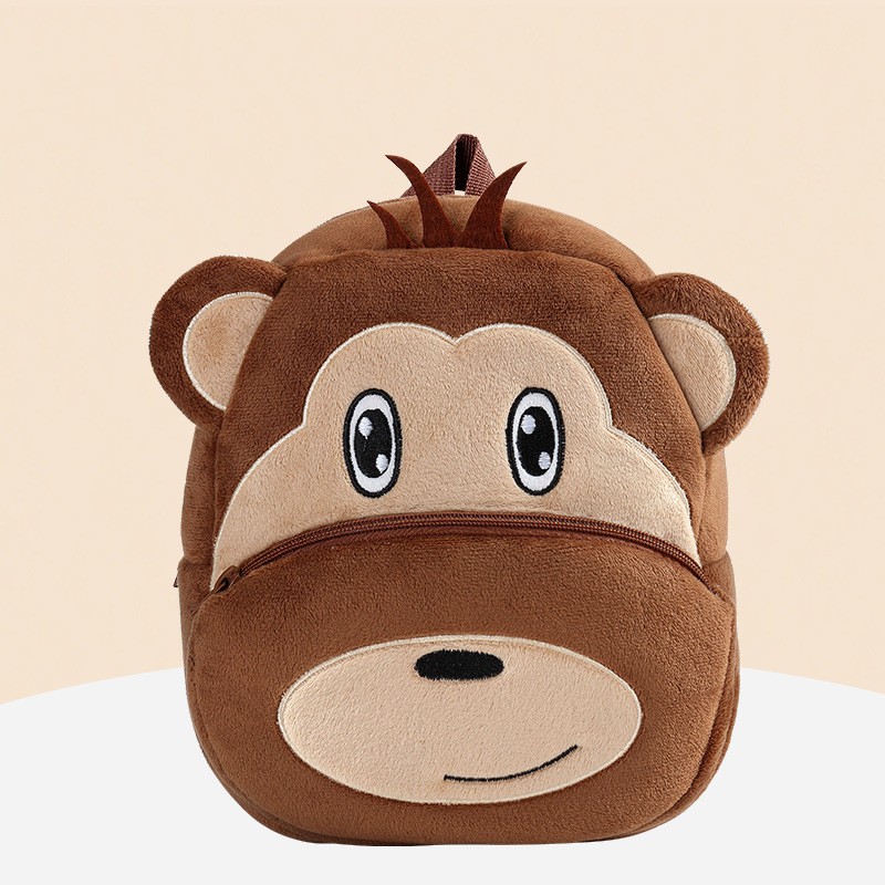 Children's Backpack Factory - Plush Animal Cartoon Zipper Bag