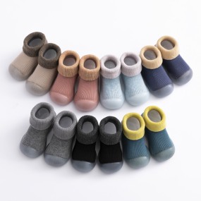 Baby Bootie Socks Manufacturer - Winter Warm Rubber Sole Socks