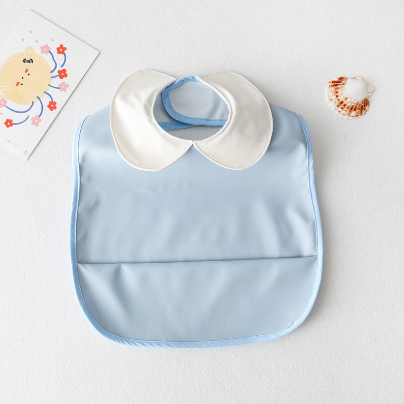 Baby Feeding Bib Manufacturer - Sleeveless PU Waterproof Apron Bib