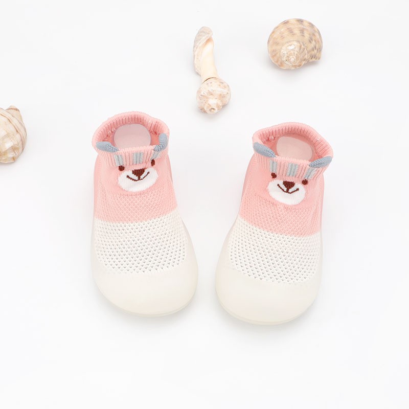 Baby Floor Socks Manufacturer - Breathable Mesh Rubber Sole Socks