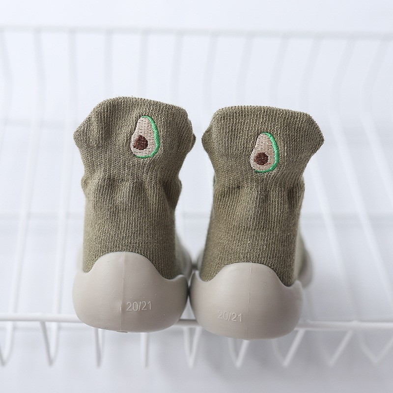 Toddler Floor Socks Factory - Fruit Embroidered Anti-slip Sock Shoes