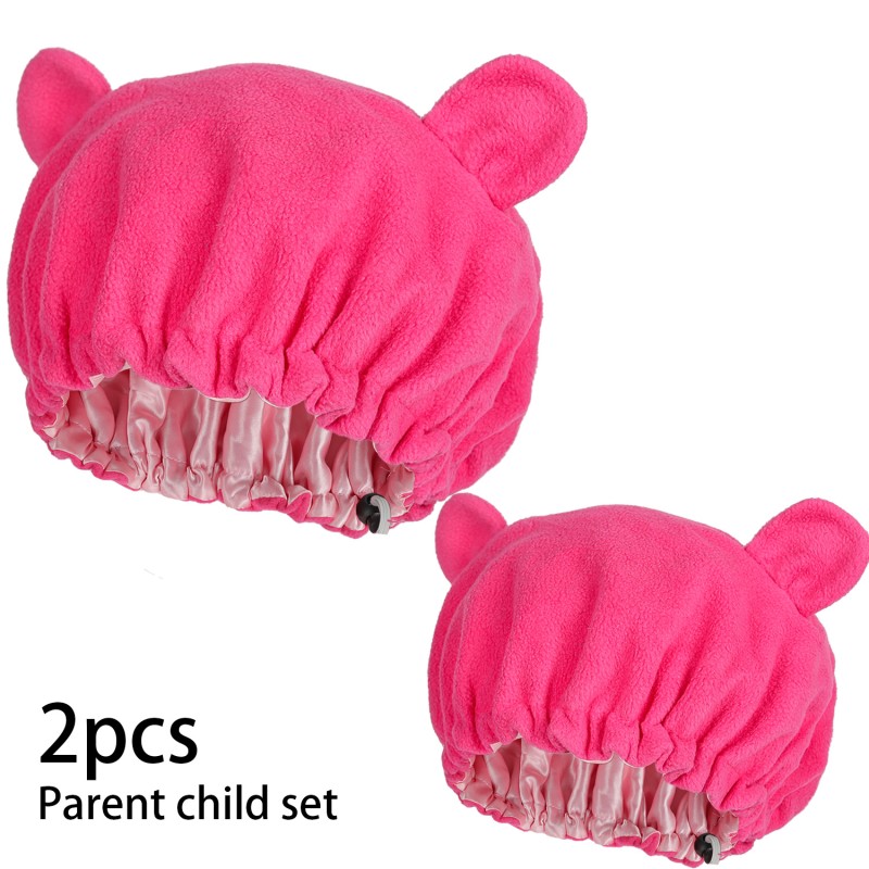 Sleep Hat Supplier - Polar Fleece Bear Ear Parent-Child Beanie