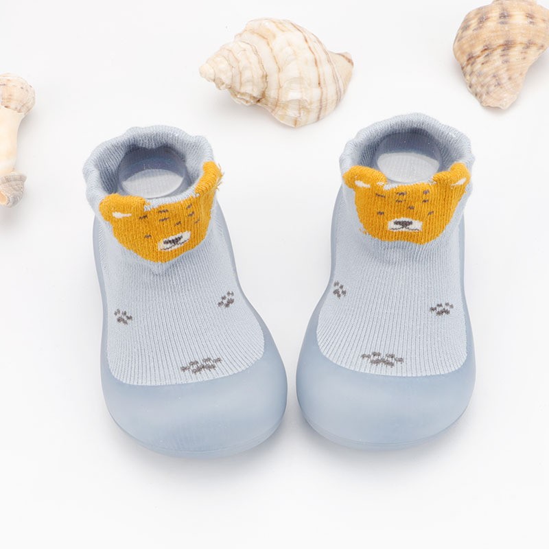 Baby Walking Shoes Factory - Cartoon Fox Bear Rubber Sole Sock
