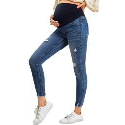 Pregnancy Leggings Factory - Cotton Breathable Elastic Skin-friendly Denim Pants