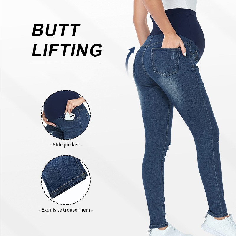 Autumn Winter Maternity Pants Factory - Tight High Waist Supporting Waist Elastic Pant