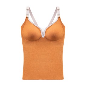 Winter Maternity Camisole Manufacturer - Velvet V-Neck Slimming Vest Nursing Cotton Tops