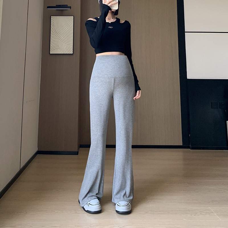 Spring Summer Maternity Pants Manufacturer - Draped High Waist Belly Support Wide Leg