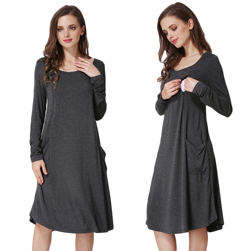 Maternity Dress Manufacturer - Loose Design Big Size Breastfeeding Wear