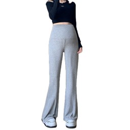 Spring Summer Maternity Pants Manufacturer - Draped High Waist Belly Support Wide Leg