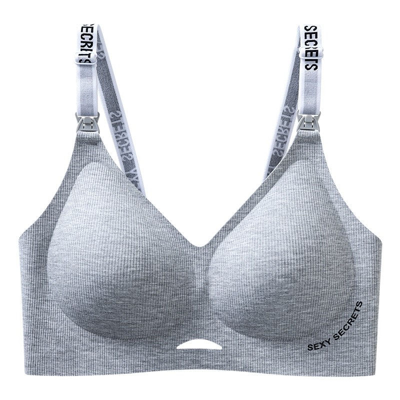 Nursing Bras Factory - Solid Color Easy Open Front Breathable Underwire Bra