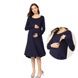 Maternity Dress Manufacturer - Loose Design Big Size Breastfeeding Wear
