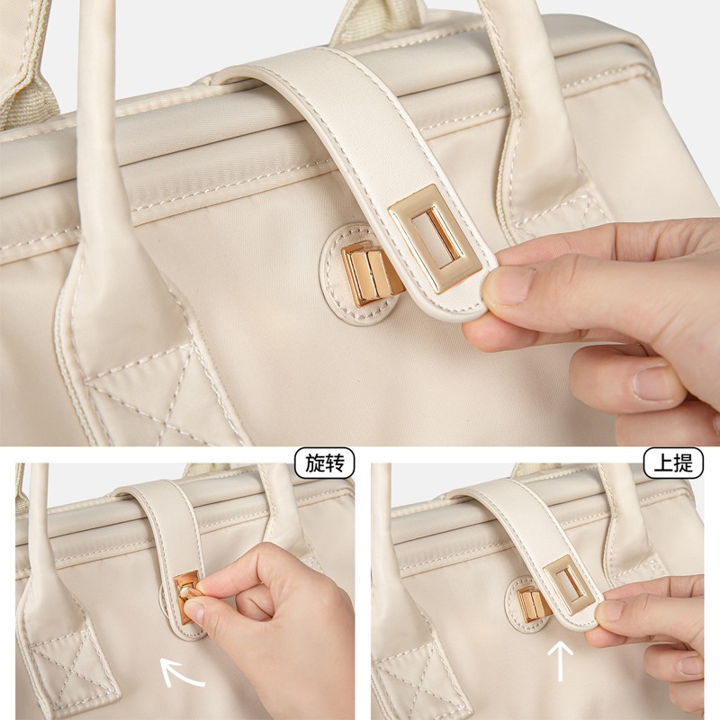 Baby Diaper Bag Manufacturer - Modern Design Travel Polyester 3 in 1 Diaper Bag