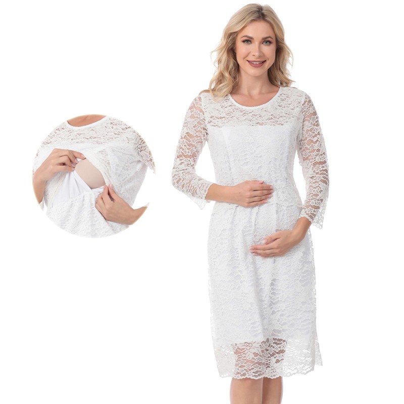 Maternity Dress Manufacturer - Wholesale Lace Breastfeeding Dresses Plus Size