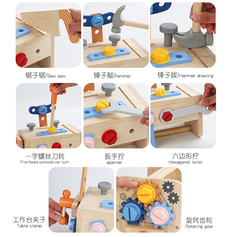 Bowling Toys Supplier - Rainbow Wooden Bowling Pins Balls Set