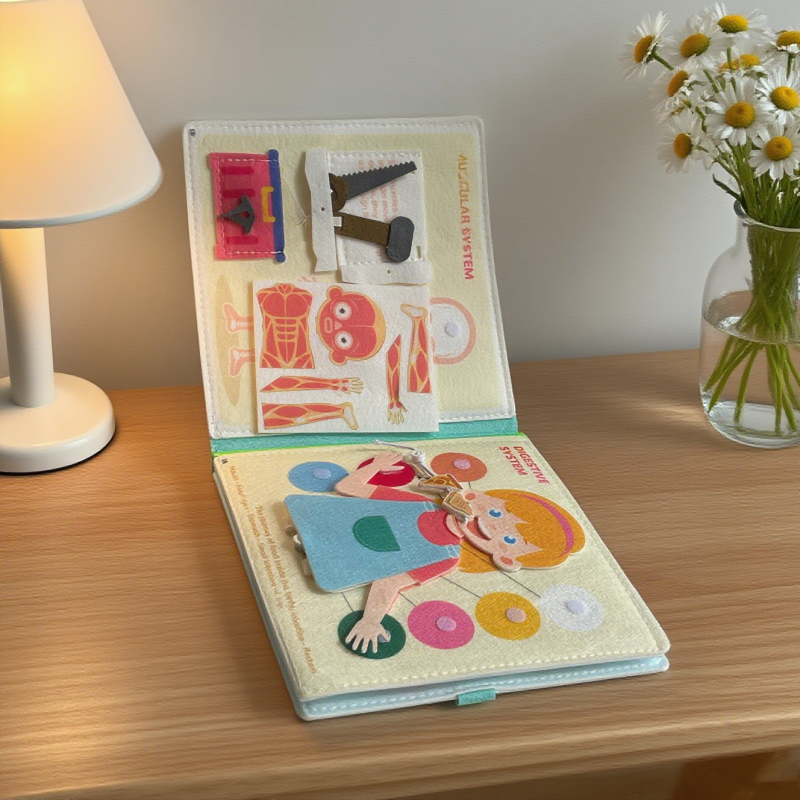 Educational Storybook Factory - Non-Woven Rainbow Felt Busy Board