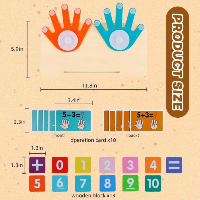 Counting Game Supplier - Wooden Number Blocks Mathematics Education