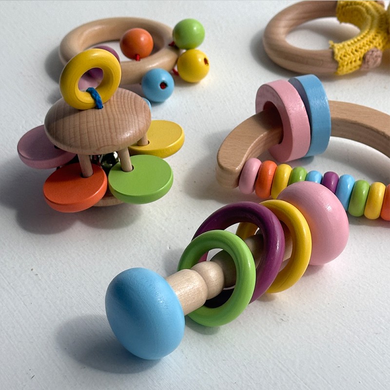 Crochet Bells Manufacturer - Wool Flower Knitted Beads Wooden Ring