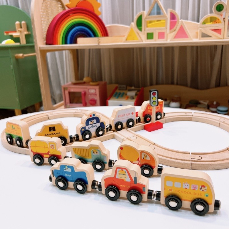 Wooden Train Set Manufacturer - Assembly Railway Track Toys