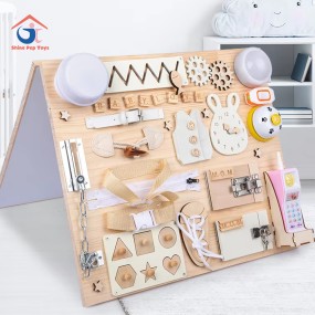 Travel Toy Supplier - 2-in-1 LED Light Toolbox Busy Board