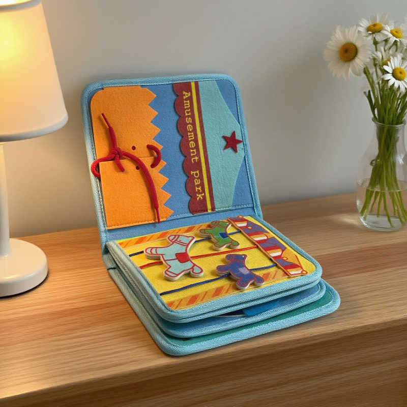 Wooden Castle Toy Factory - 5-in-1 Xylophone Cube Matching Toys