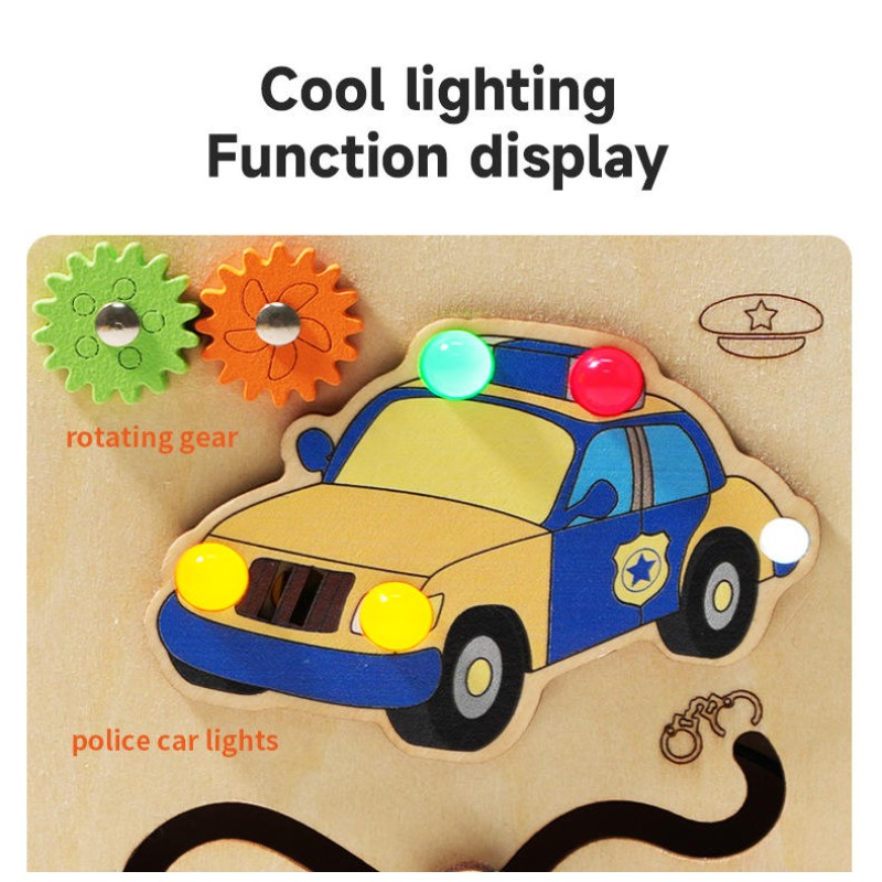 Sensory Board Supplier - LED Light-Up Shape Sorter Car Toy