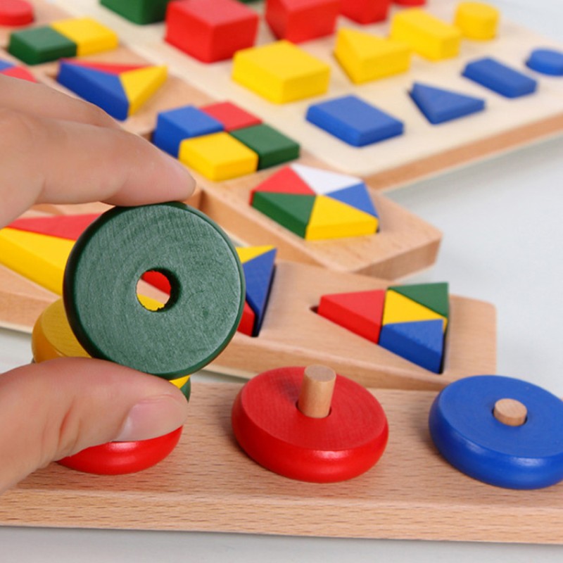 Stacking Toy Factory - Animal Peg Size Color Matching Music Toy