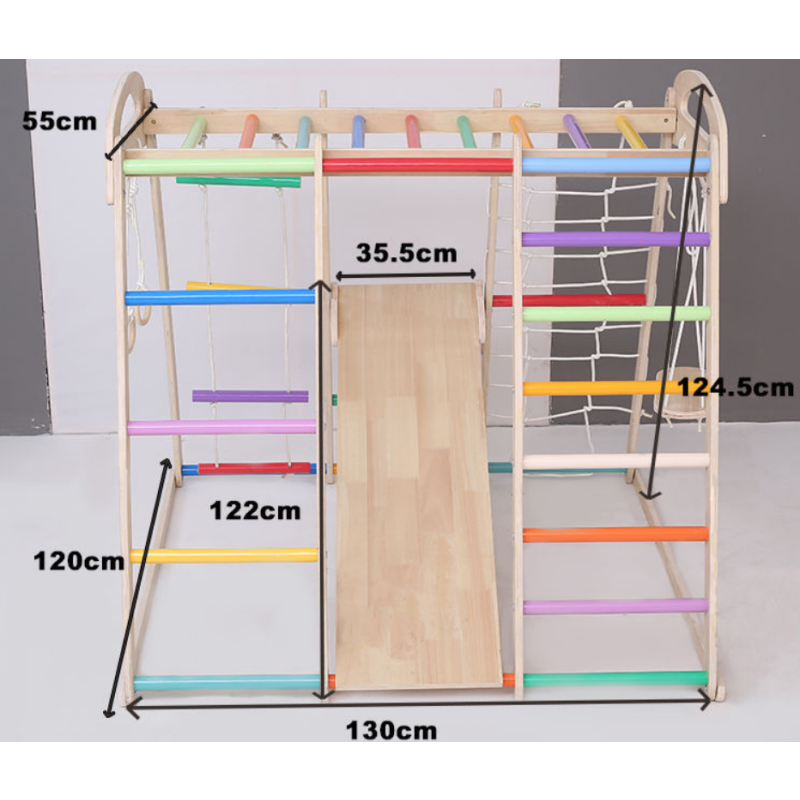 Jungle Gym Supplier - Kids Indoor Wooden Montessori Climbing Frame