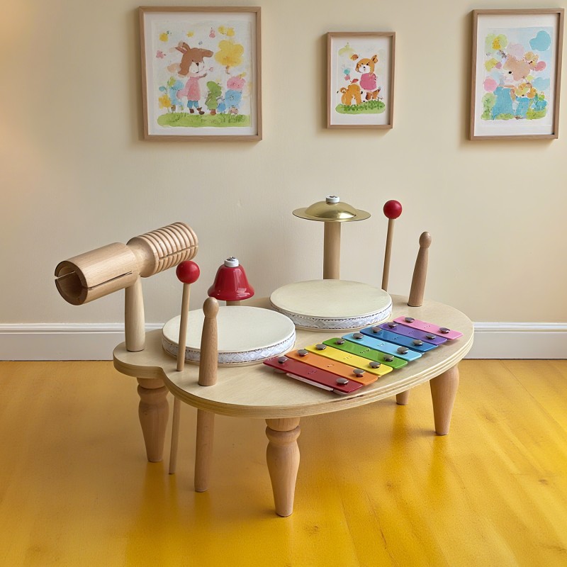 Music Toy Manufacturer - Six in One Xylophone Drum Sensory Toy