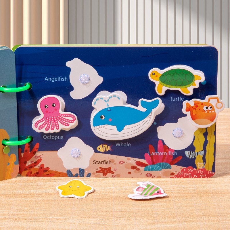 Baby Quiet Book Factory - Pastel Paper Enlightenment Puzzle Toy