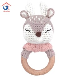 Rattle Musical Toy Supplier - Soft Wood Plush Crochet Gift Set