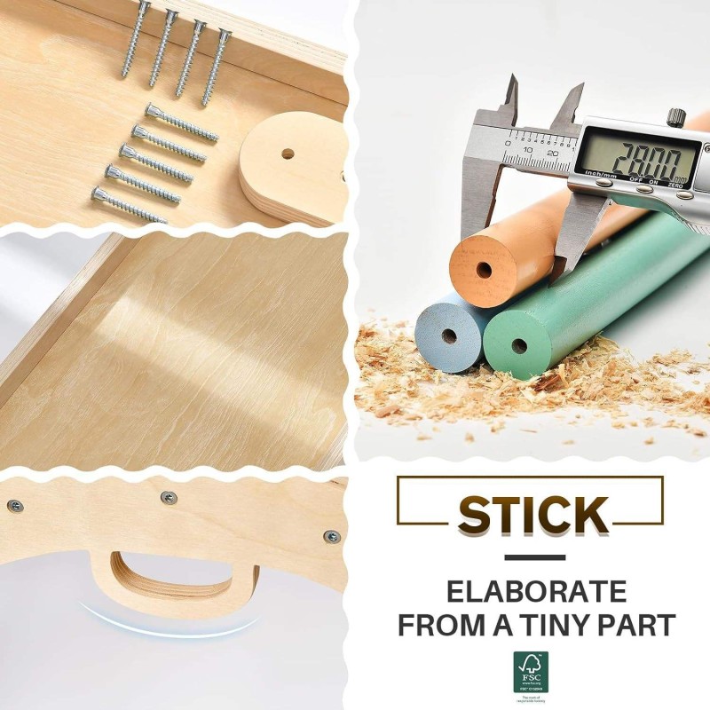 Pickler Triangle Factory - Foldable Ramp Ladder Indoor Playground