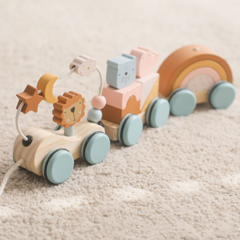 Dragging Car Toys Supplier - Wooden Preschool Early Learning Toy