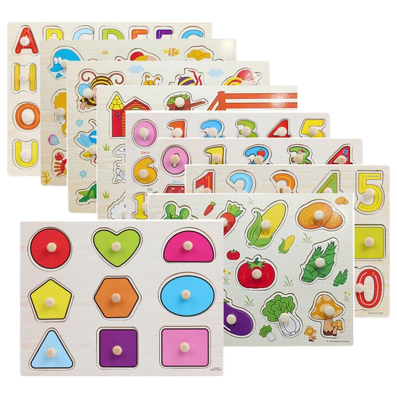 Pegged Puzzle Supplier - 3D Wooden Matching Games Teaching Aids