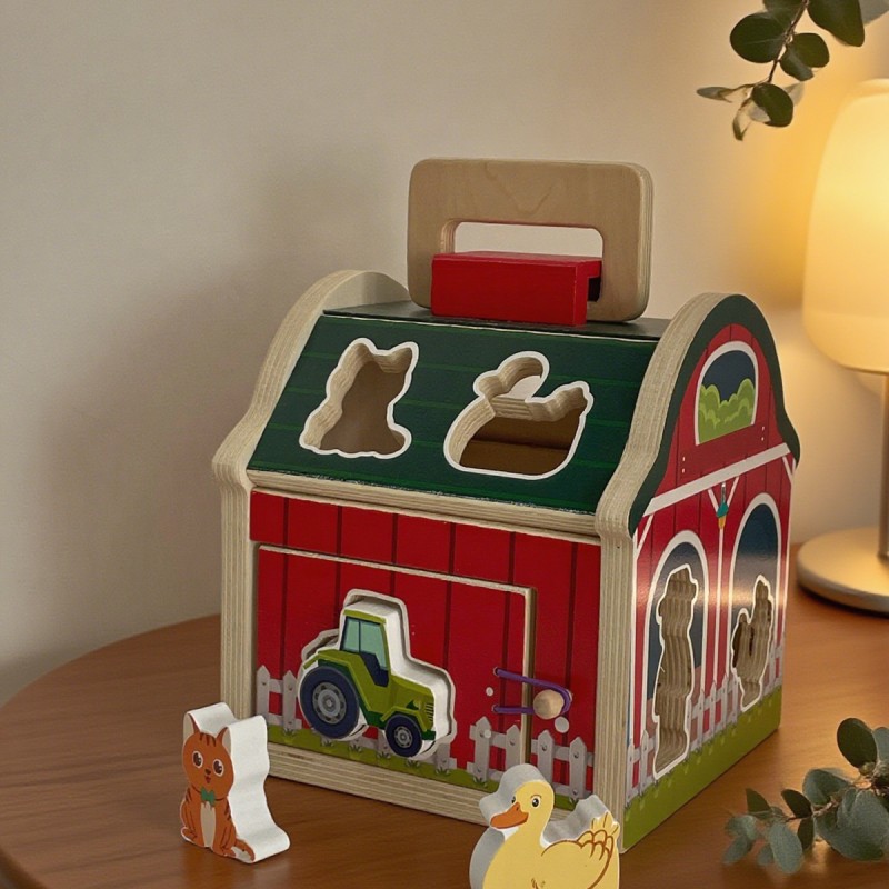 Smart House Toys Factory - Wooden Animal Figure Matching Cognition