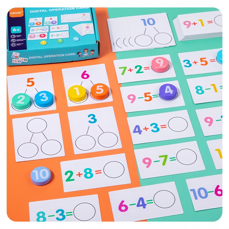 Math Board Factory - Wooden Alphabet Learning Puzzle Toy