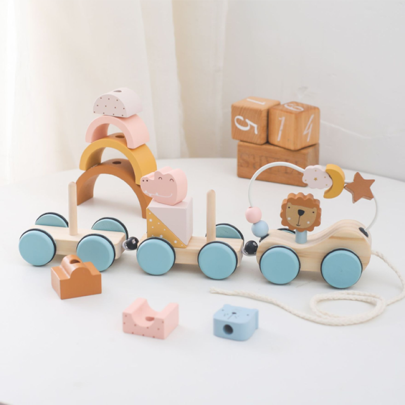 Dragging Car Toys Supplier - Wooden Preschool Early Learning Toy
