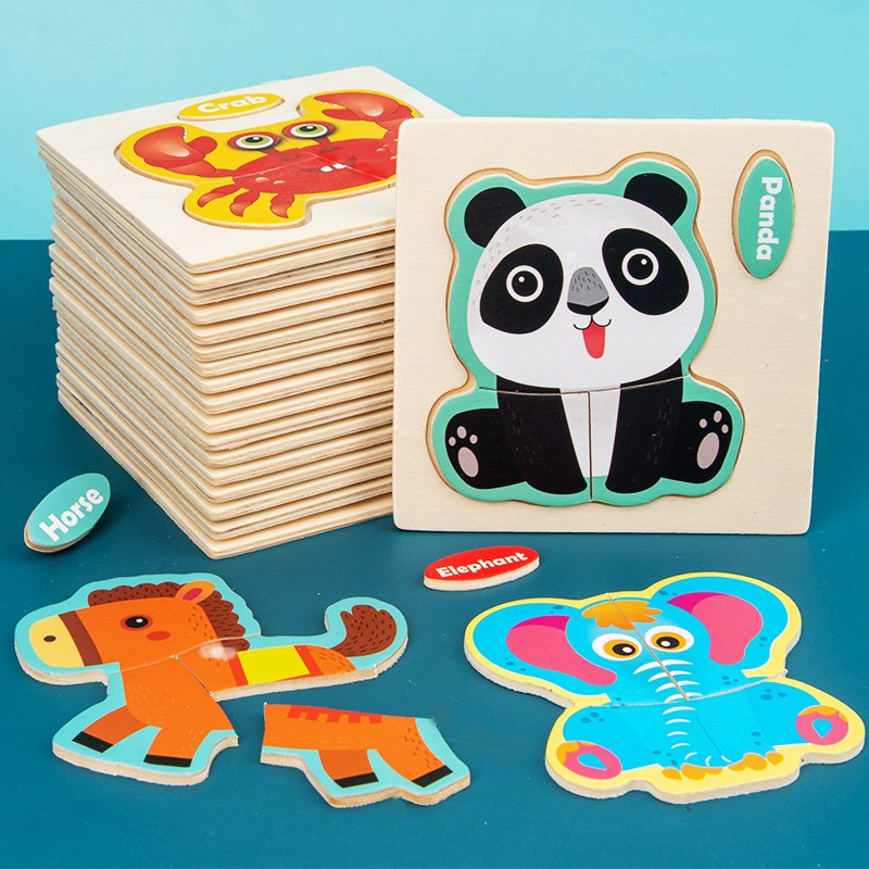 Jigsaw Puzzle Factory - 3D Animal Educational Shapes Learning Toy