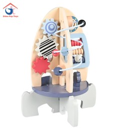 Wooden Rocket Factory - Multi-Functional Beads Intelligence Development