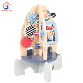 Wooden Rocket Factory - Multi-Functional Beads Intelligence Development